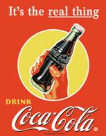 Coca-Cola Plåtskylt